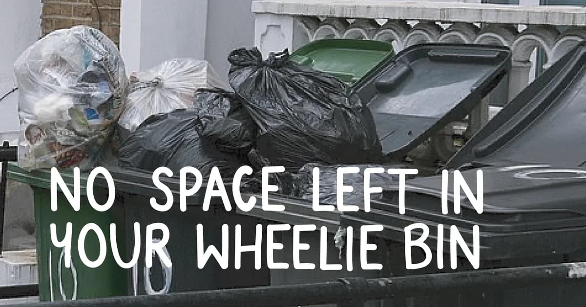 What to do with too much rubbish for your wheelie bin
