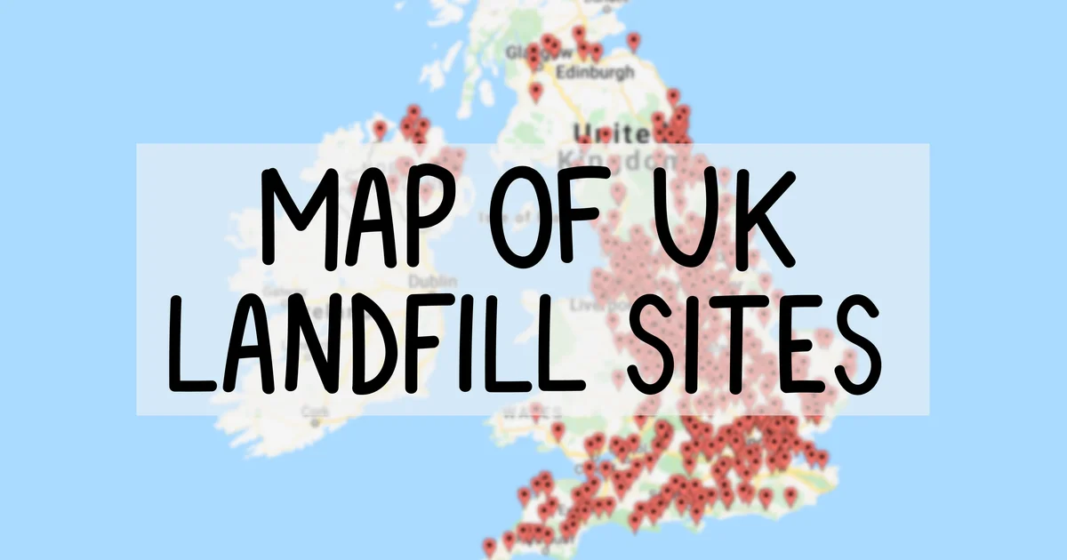 Map of Waste Landfill Sites in the UK