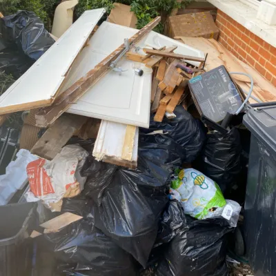 General household rubbish some builders waste removed for £200
