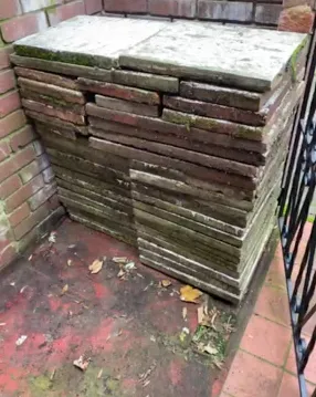 slabs removed diy waste £70