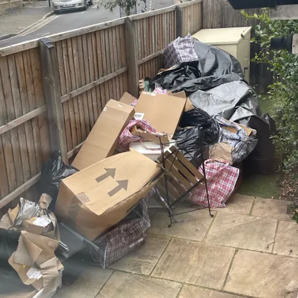 house clearance cardboard