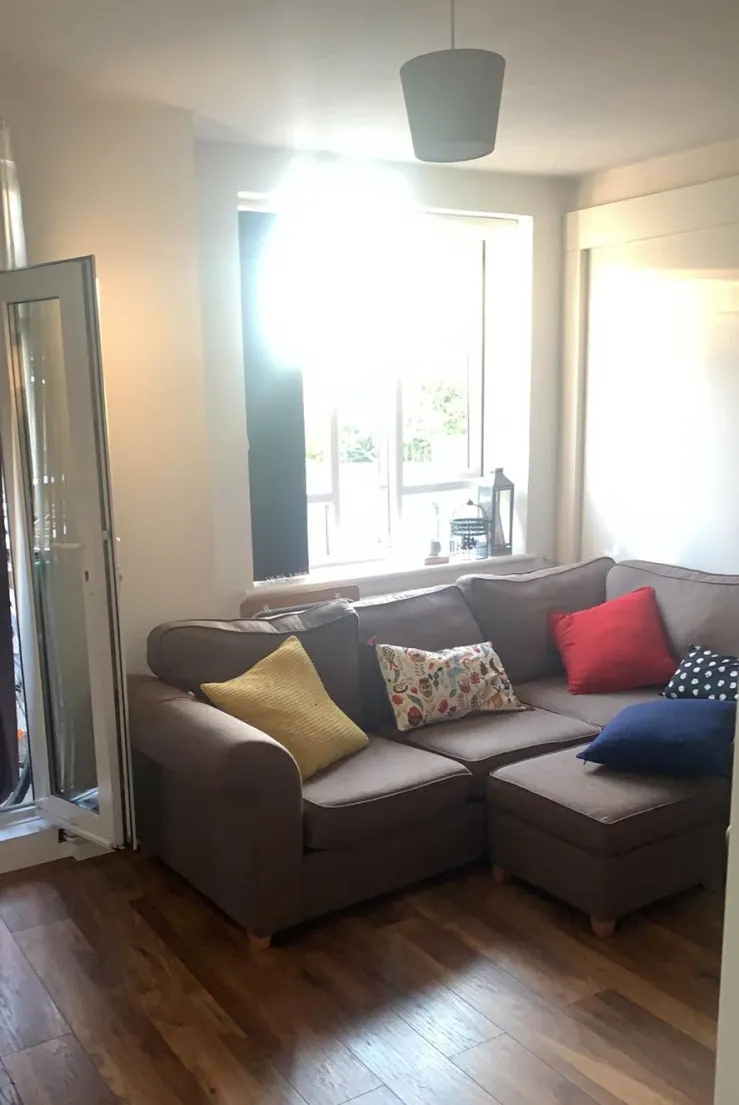 L shaped sofa collected £50