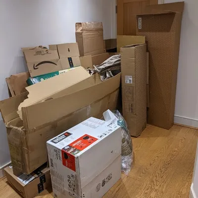 cardboard and packaging £50