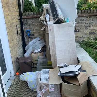 plastic and cardboard disposal for £80
