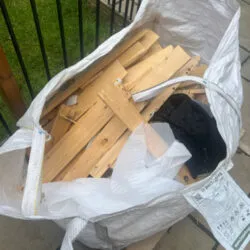 bed slats in a skip bag as an example of how to dispose of rubbish in milton keynes