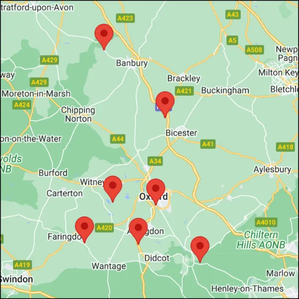 oxford recycling centre map