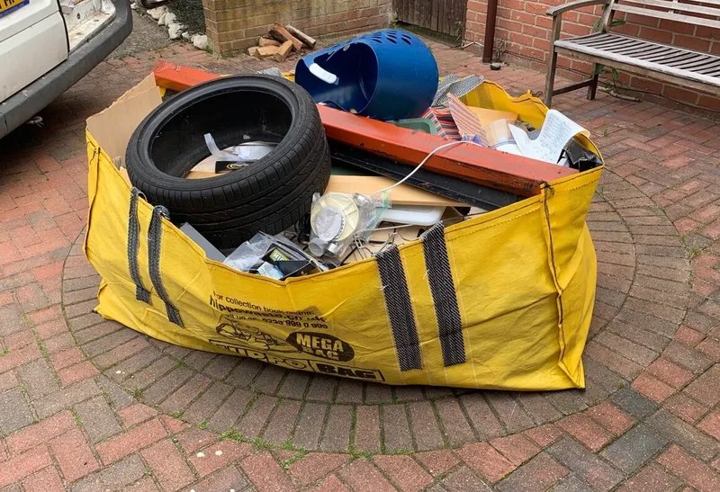 skip bag full of junk in richmond