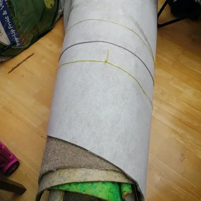 large roll of used carpet disposed of for low cost £30