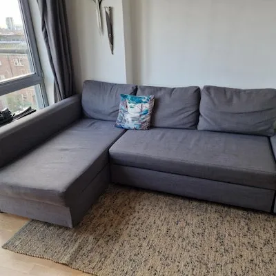 purple sofa bed collected for free