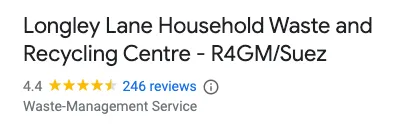 longley lane household waste and recycling centre - r4gm/suez review