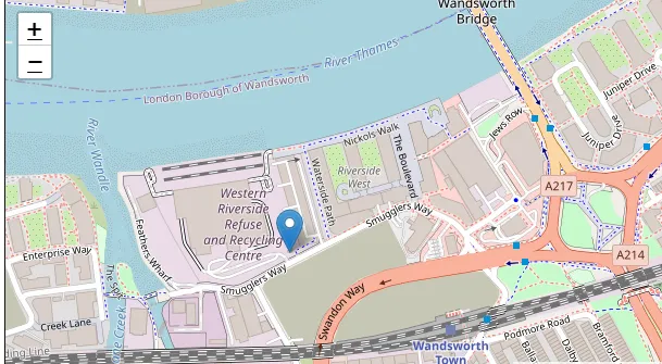 wandsworth recycling centre map smugglers way