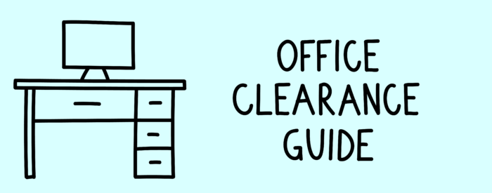 office clearance guide drawing of computer