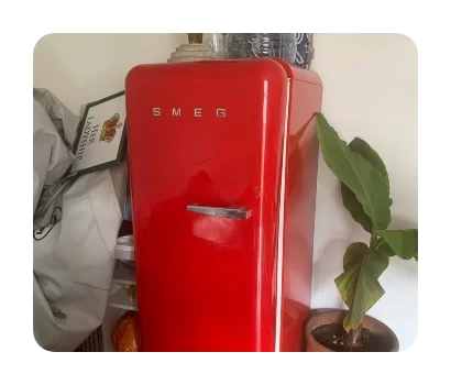 red smeg fridge for disposal £30