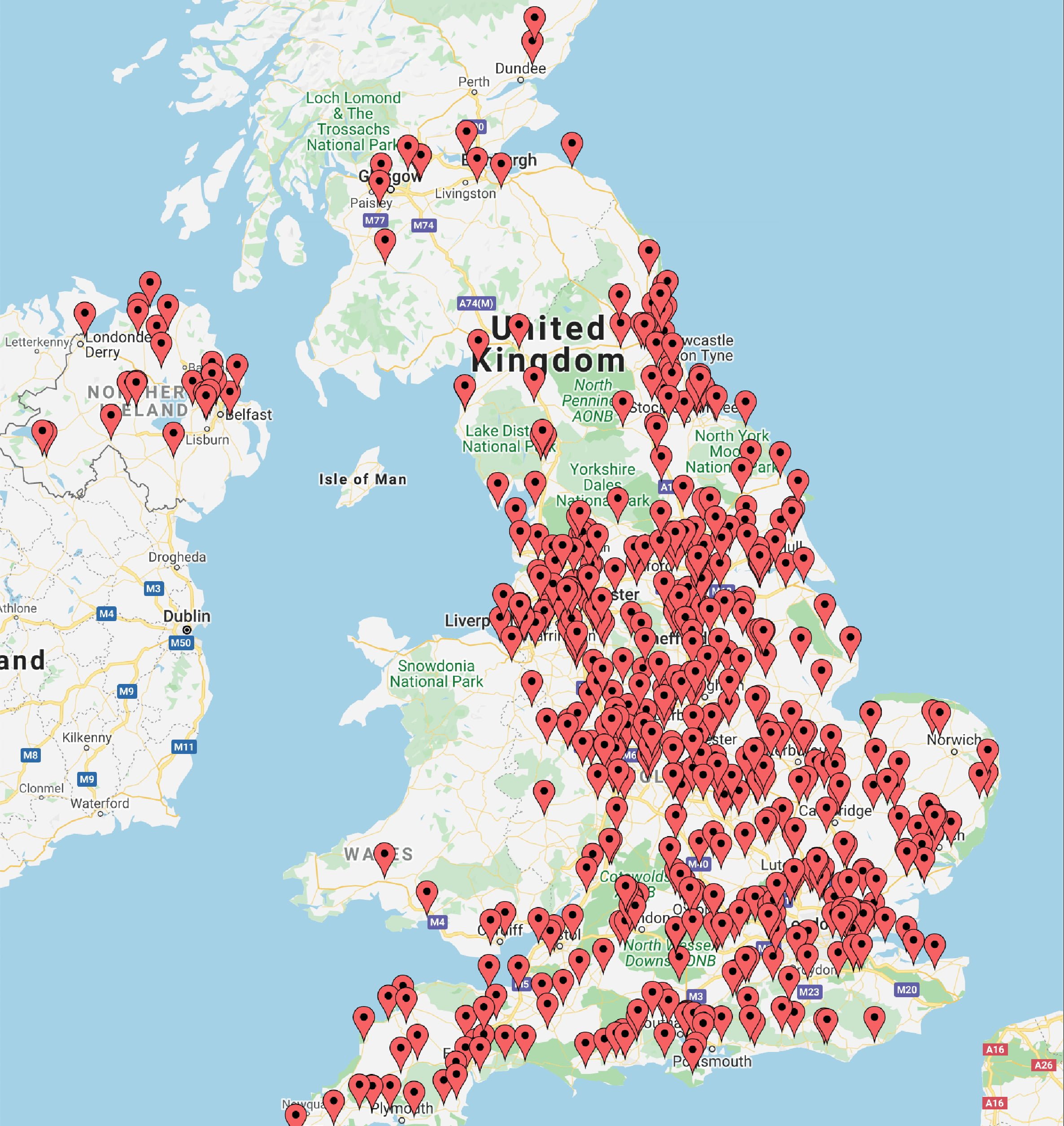map of uk landfill sites england wales scotland static image
