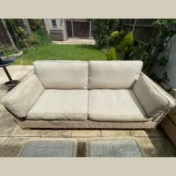 second hand garden sofa and cushions for sale